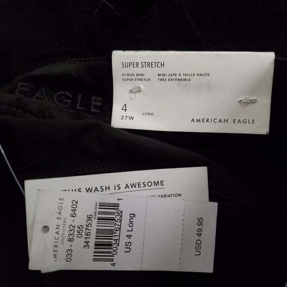 AMERICAN eagle super stretch hi rise mini skirt 6 NEW - Picture 5 of 8